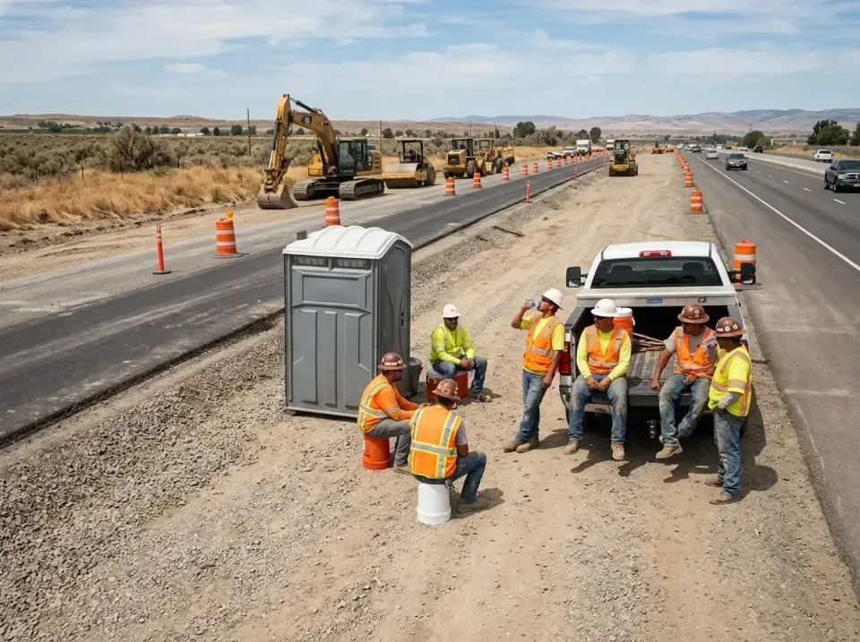 highway-road-construction-crew-007 — frequently asked questions, Porta Potty and Restroom Rentals in Beavercreek, OR